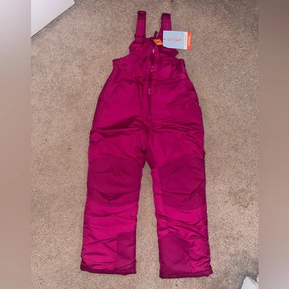 Cat & Jack Girls Snow Bibs - Picture 1 of 9